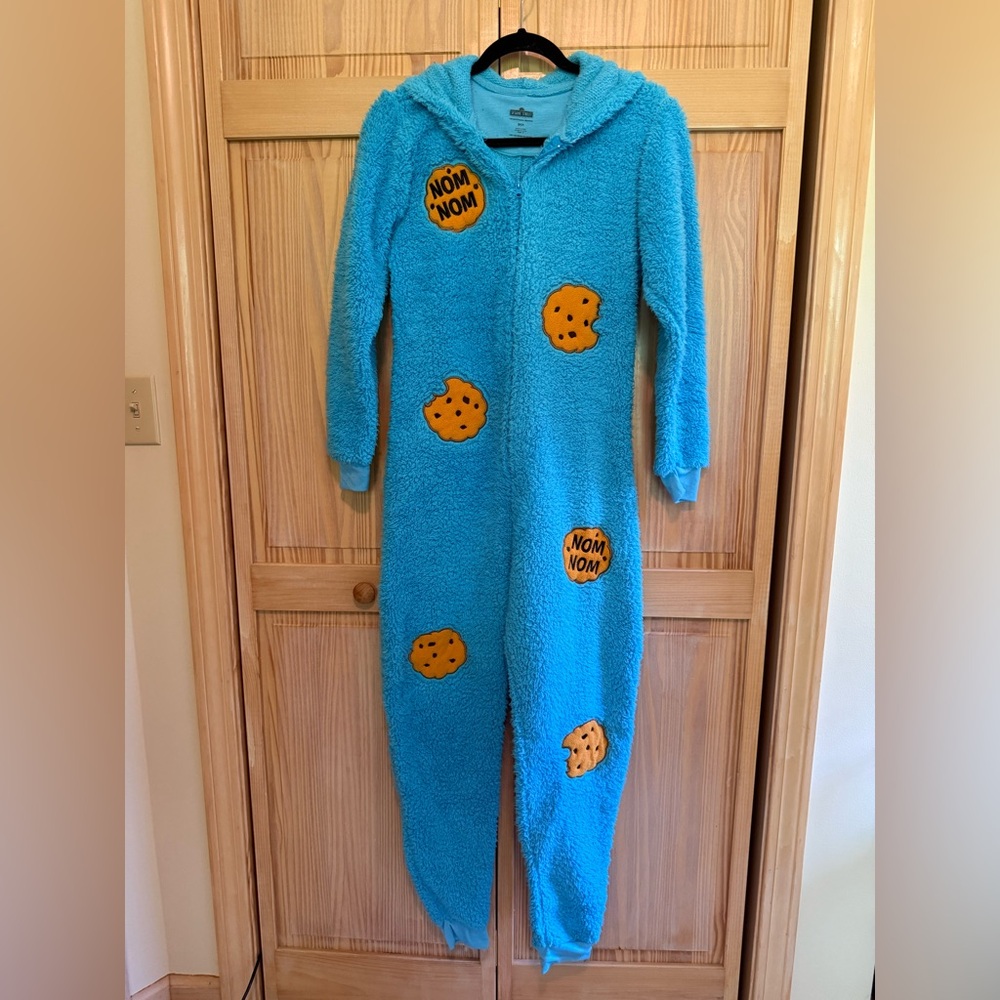 Sesame Street Blue Cookie Monster Onesie